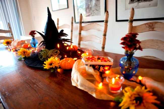 decoracion mesas halloween