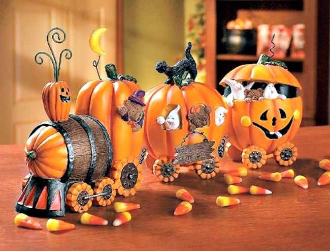 decoración de calabazas de halloween